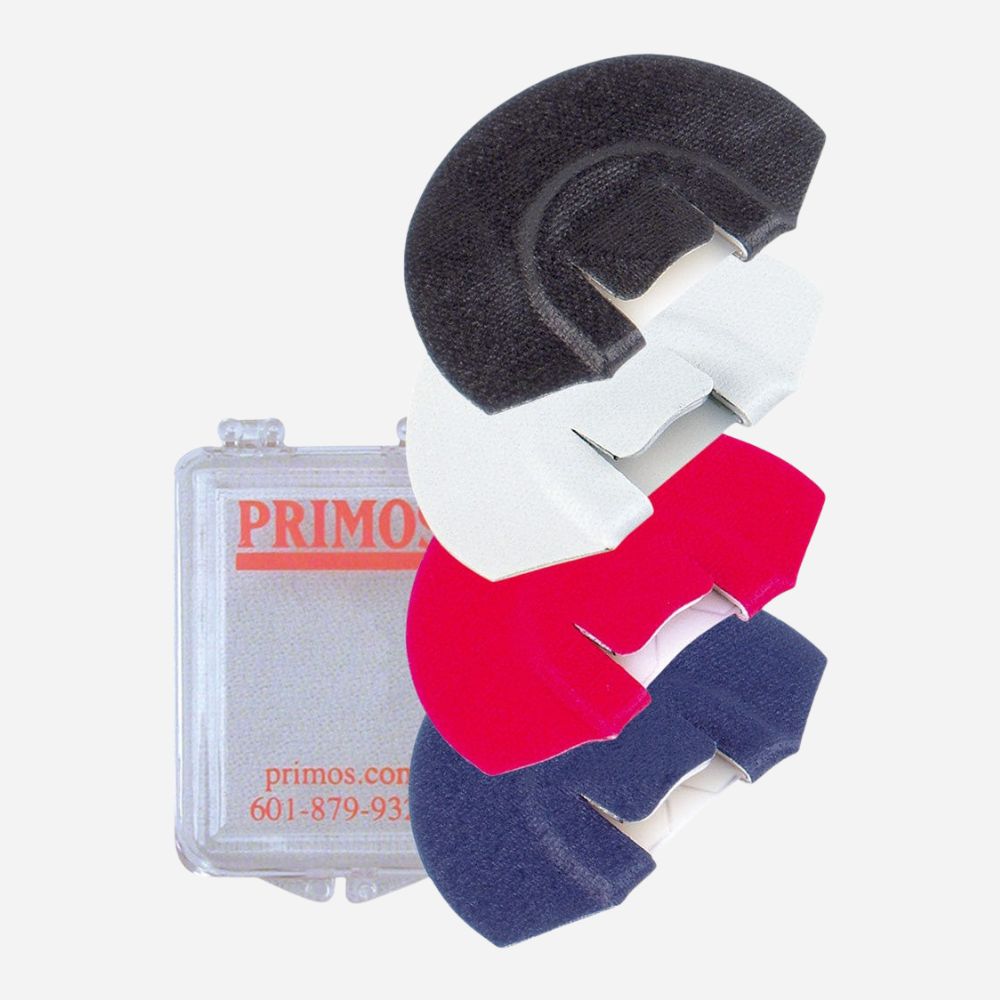 Primo dental tool with black, red, and blue components on a white background