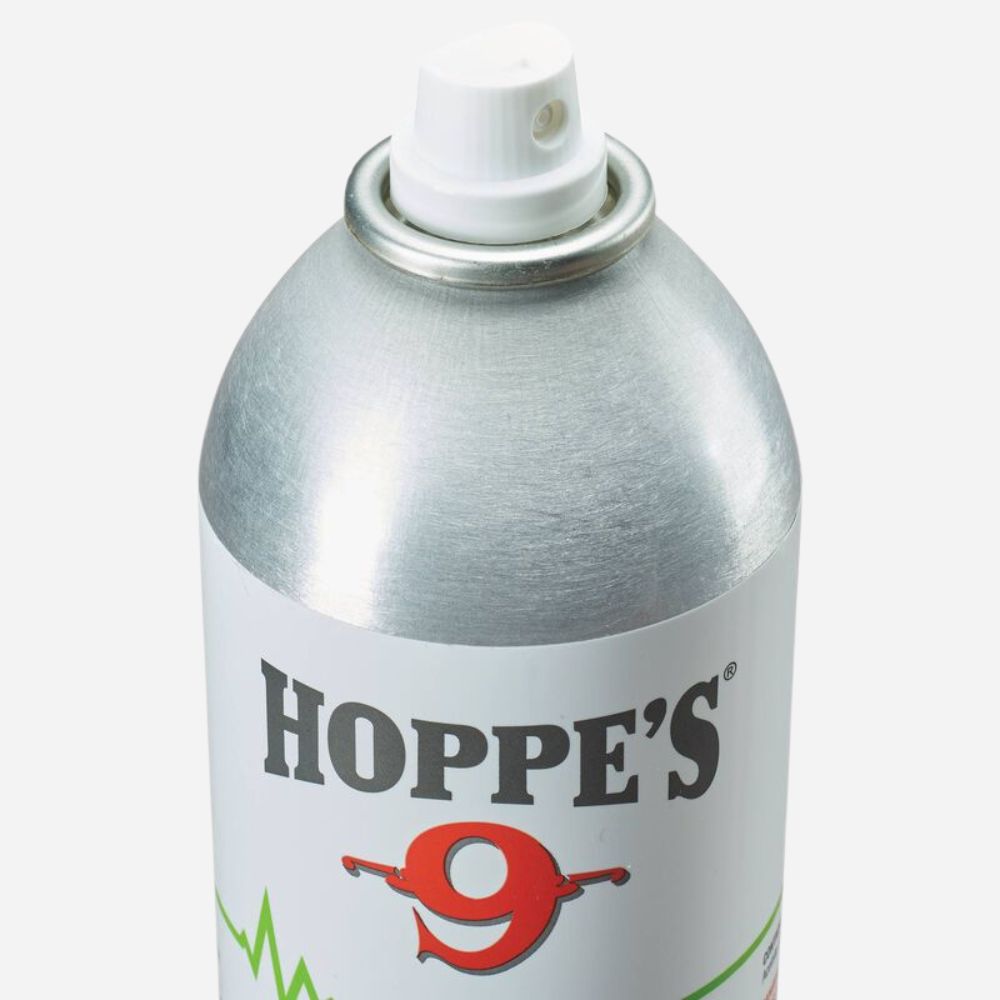 Hoppe's spray can on a white background