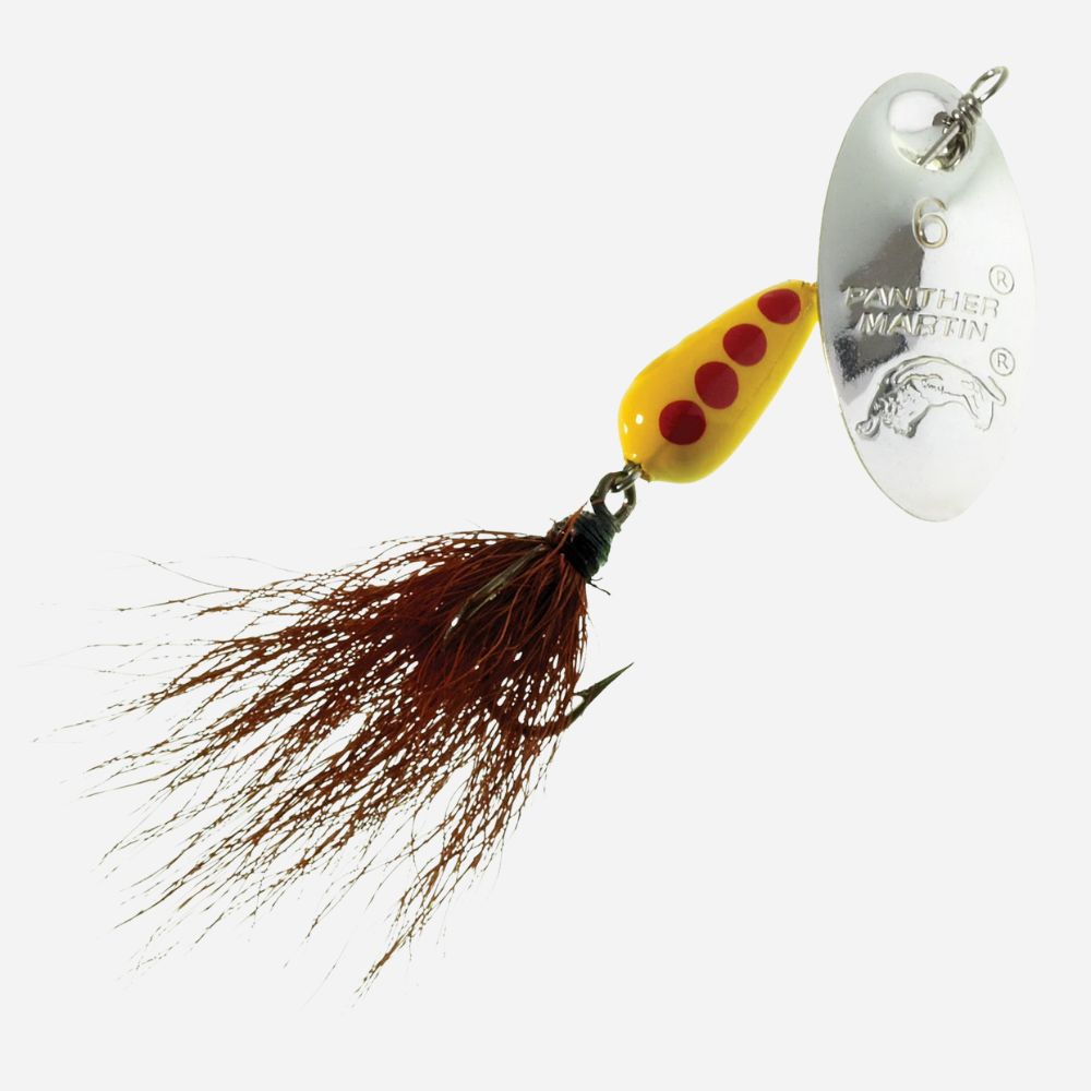 Panther Martin Nature Series Dressed Teardrop Spinner - Bucktail Silver