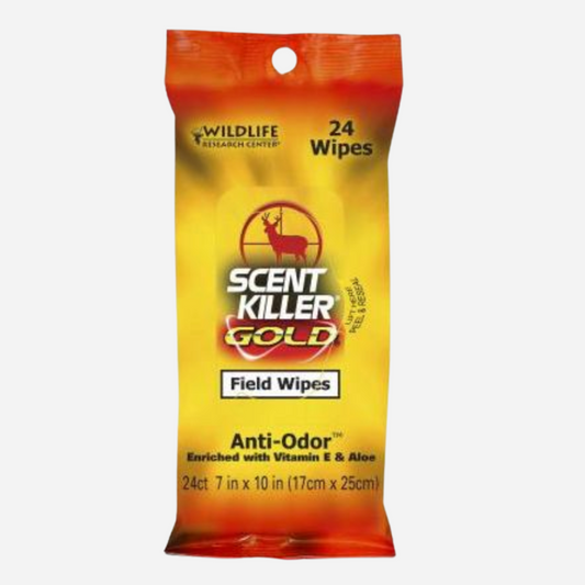 Wildlife Research 24 Pack Scent Killer Gold Field Wipes