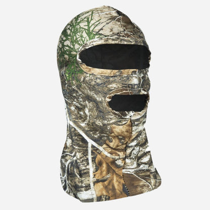 Camouflage balaclava on a white background
