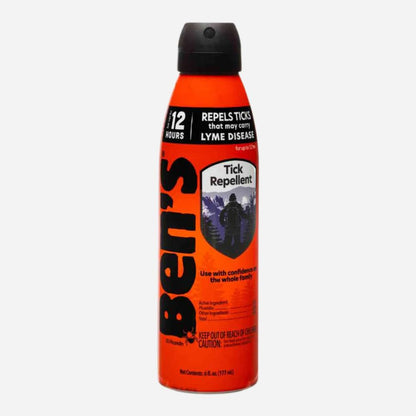 Ben's Tick Repellent spray bottle on a white background