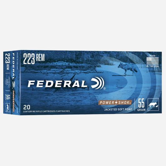 Federal .223 Remington 55 Grain SP Power-Shok 20 Rounds