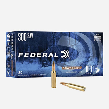 Federal ammunition box with two bullets on a white background