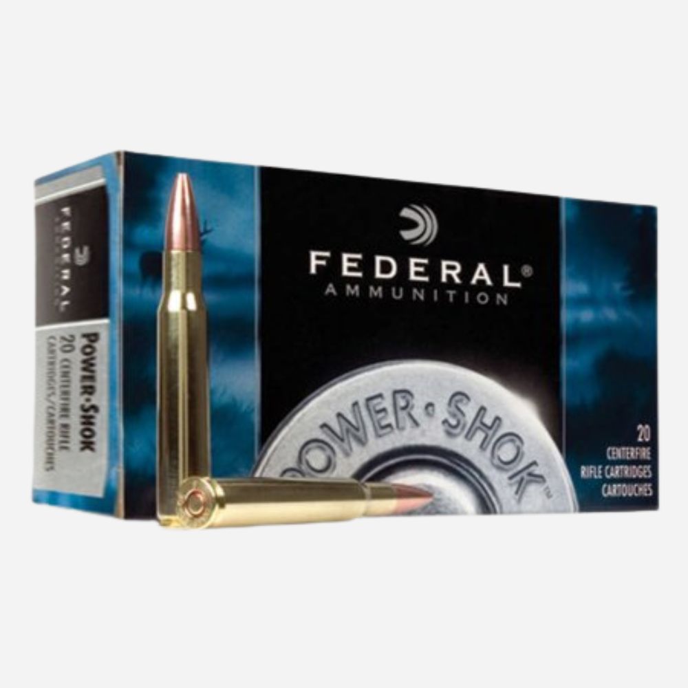 Federal Ammunition box with a bullet graphic on a white background