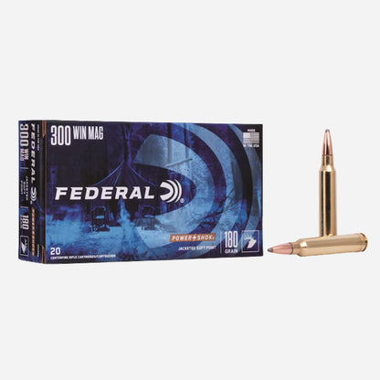 Federal ammunition box with a bullet on a white background