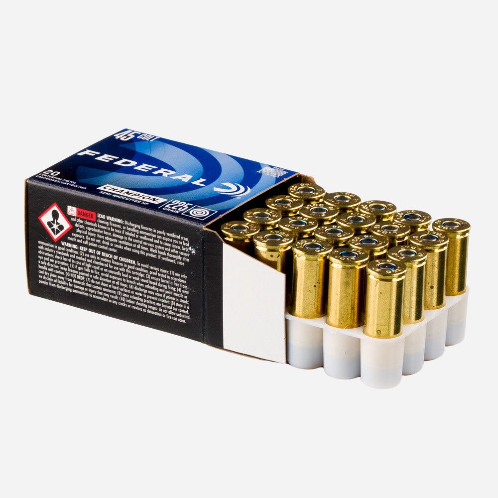 Box of Federal ammunition on a white background