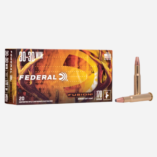 Federal Fusion .30-30 Winchester 170 gr Flat Nose – 20-Round Box