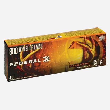 Federal Fusion ammunition box on a white background