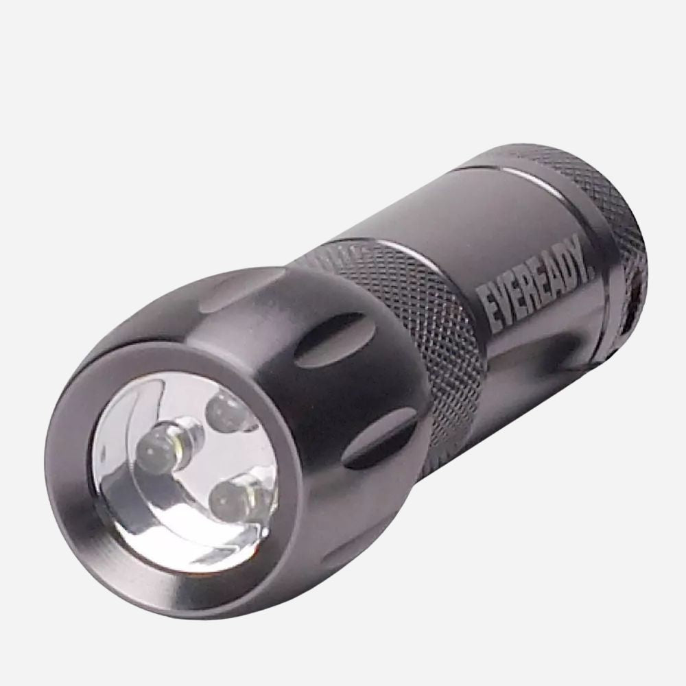 Eveready flashlight on a white background