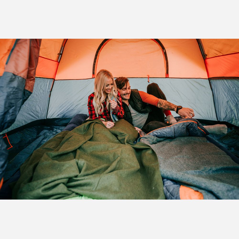 Stansport Wool Blend Camp Blanket 80" x 60" - Gray