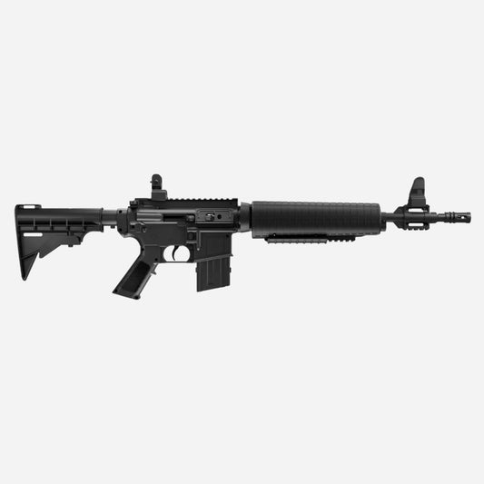 Black rifle on a white background