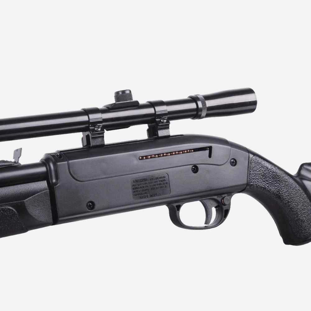 Crosman Legacy 1000 .177 Cal Pump Air Rifle w/4x15 Scope - Black