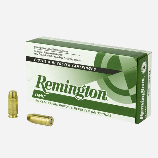 Remington UMC pistol and revolver cartridges packaging on a white background