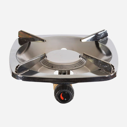 Portable gas stove on a white background