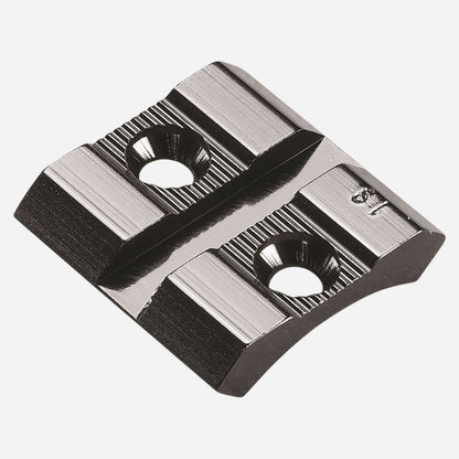 Metallic clamp or bracket on a white background