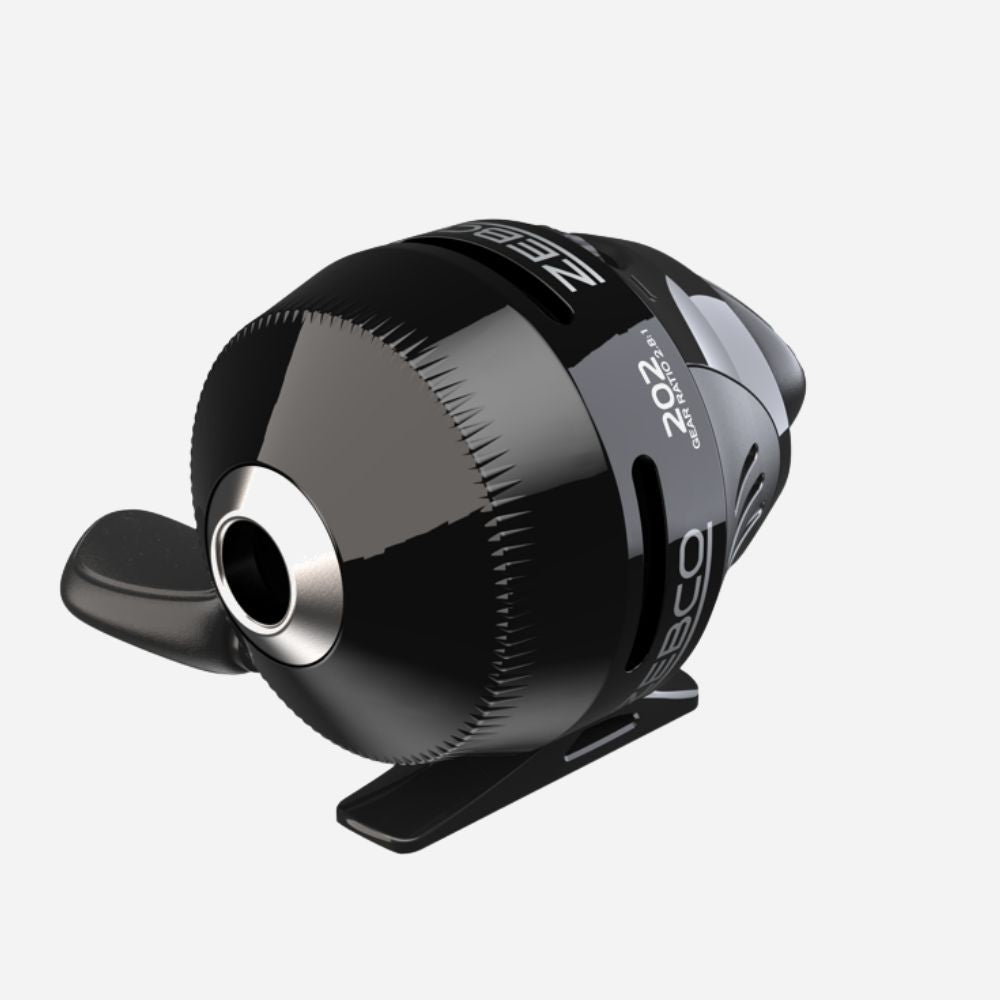 Black and silver propeller on a white background