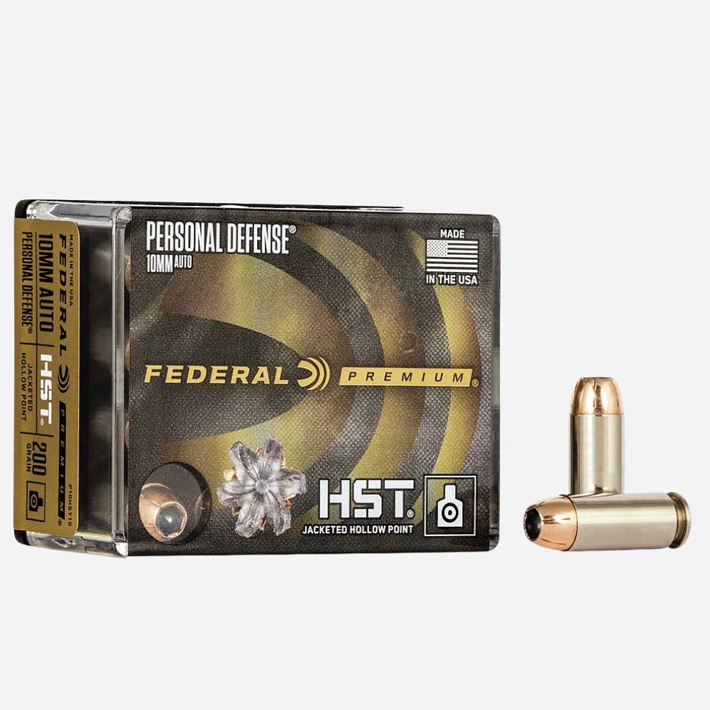 Federal Personal Defense ammunition packaging with bullets on a white background