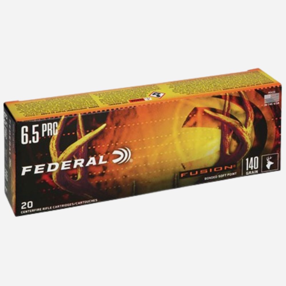 Box of Federal Fusion ammunition on a white background