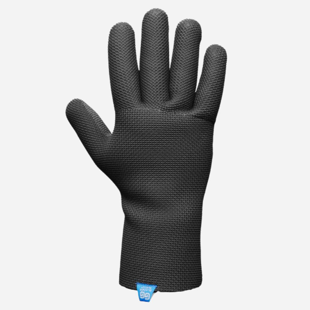 Black glove on a white background