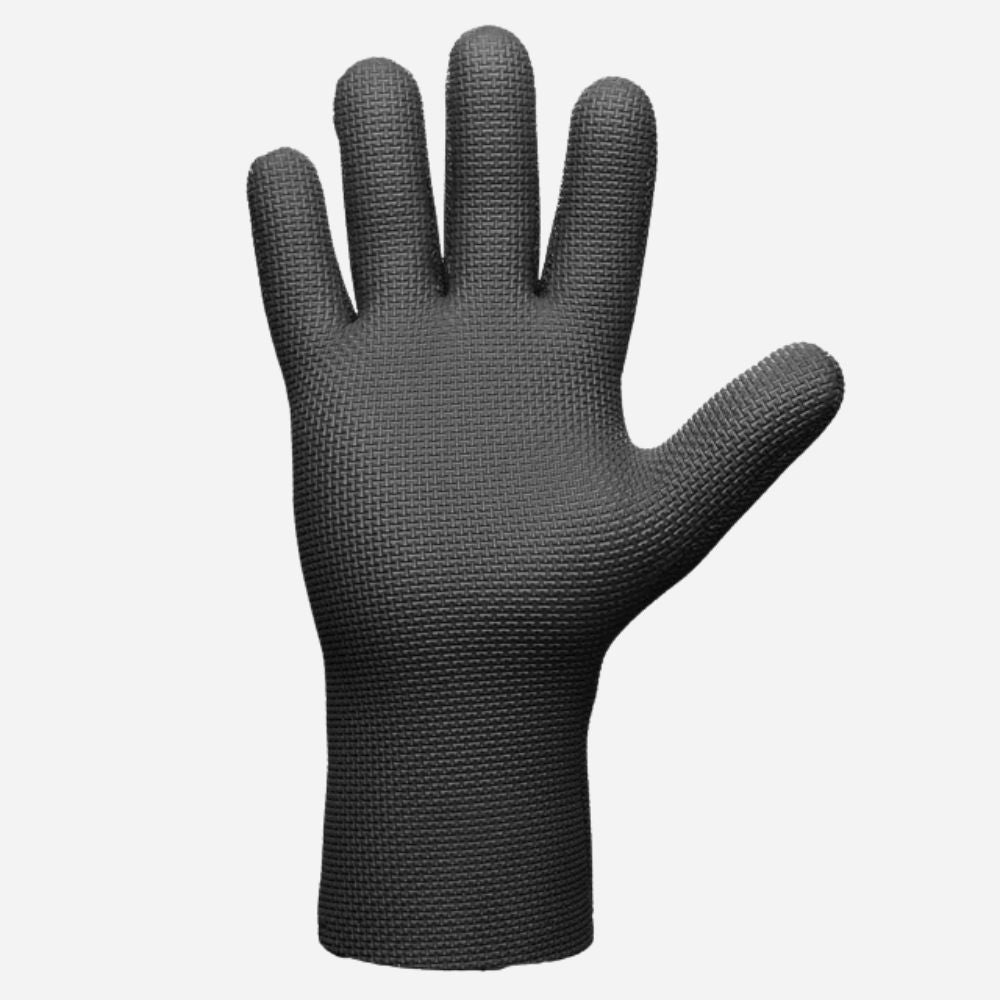 Black glove on a white background