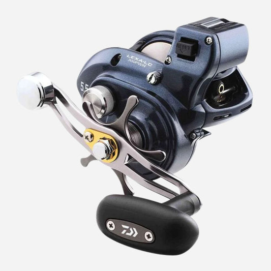 Daiwa Lexa LC300 Line Counter Reel 5.5:1 Left Hand Power