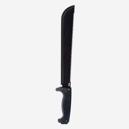 Black pruning saw on a white background