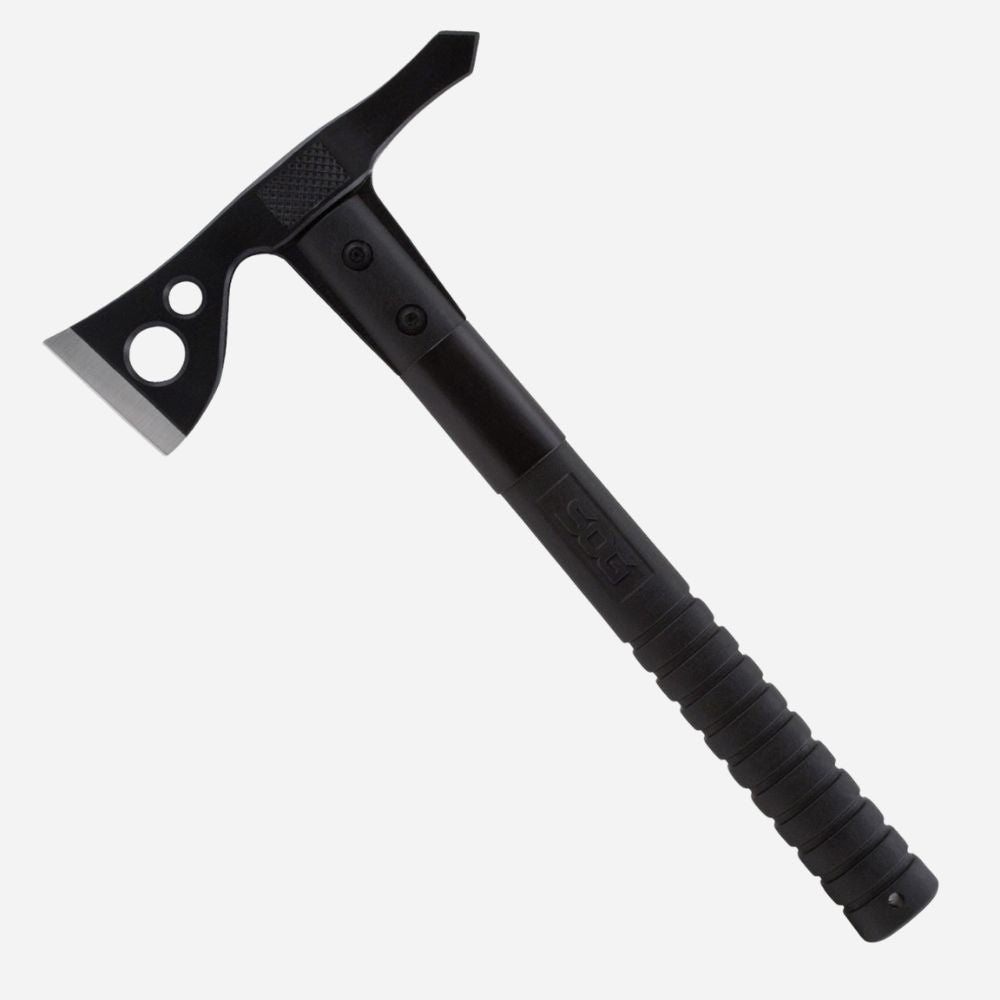 Black tomahawk axe on a white background