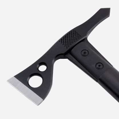 Black tomahawk axe on a white background