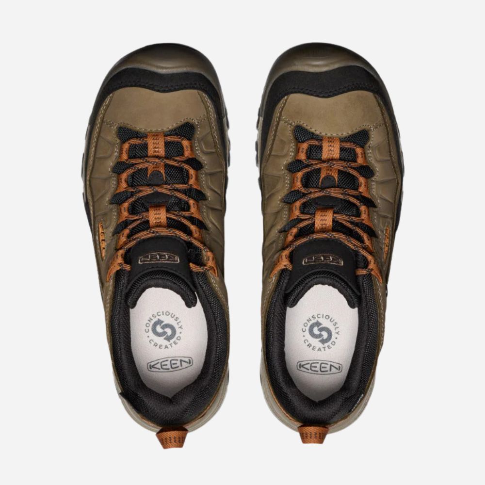 Keen Targhee IV Men's Waterproof Hiking Shoes - Sea Turtle Roasted Pecan