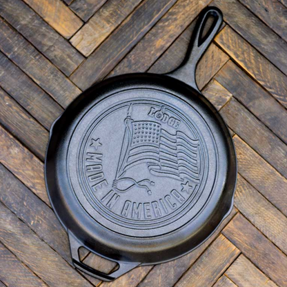 Lodge Cast Iron 10.25" Seasoned American Flag Skillet