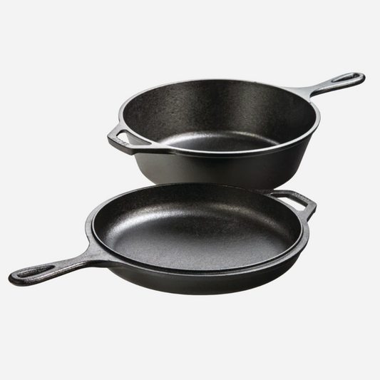 Lodge Cast Iron 3.2 Quart Seasoned Combo Cooker