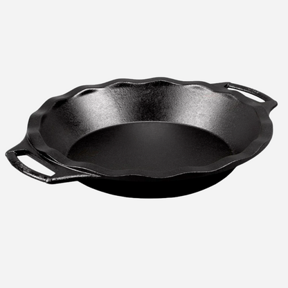 Lodge Cast Iron 9 Inch Seasoned Cast Iron Pie Pan