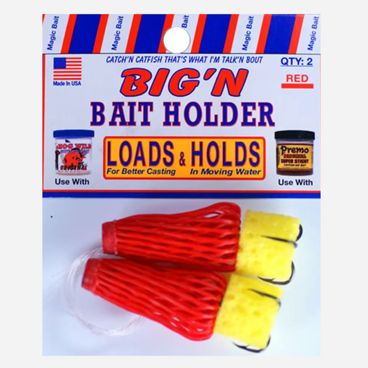 Magic Bait Green Big’n Bait Holders - Red