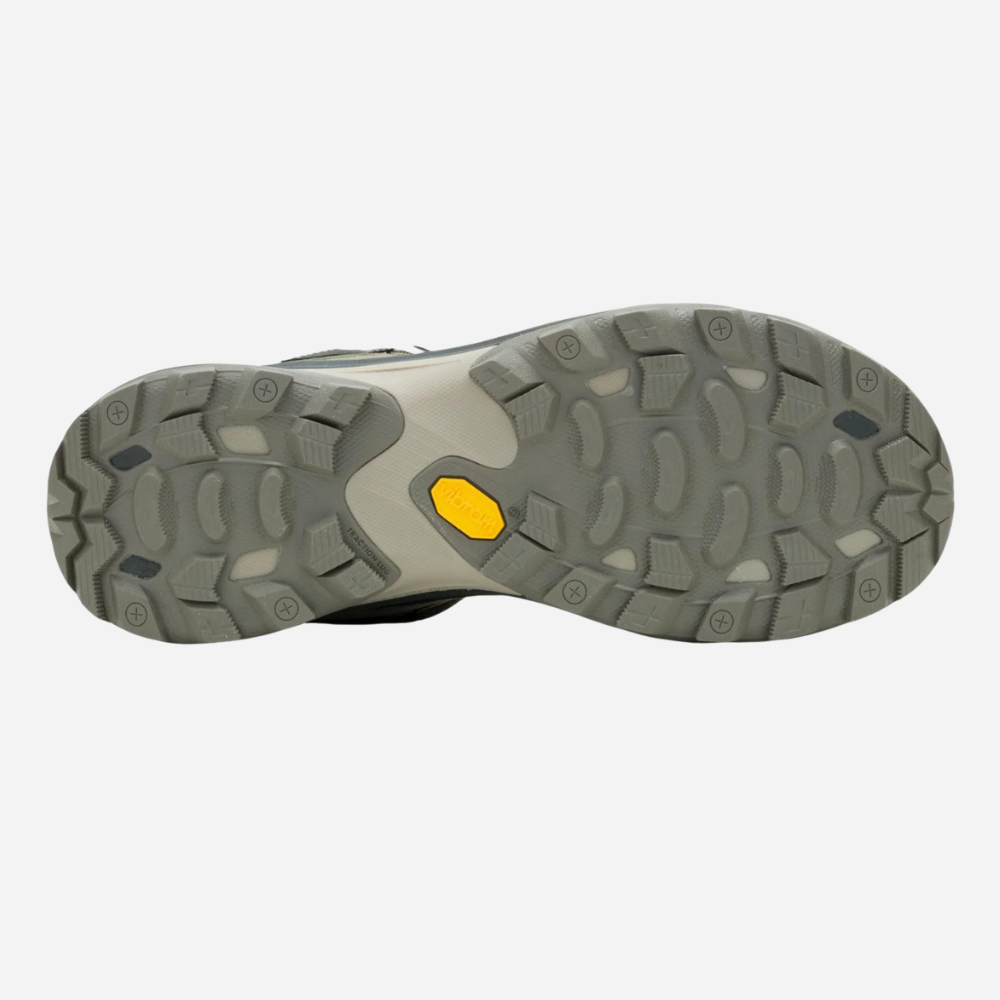 Close-up of a shoe sole with a textured pattern on a white background