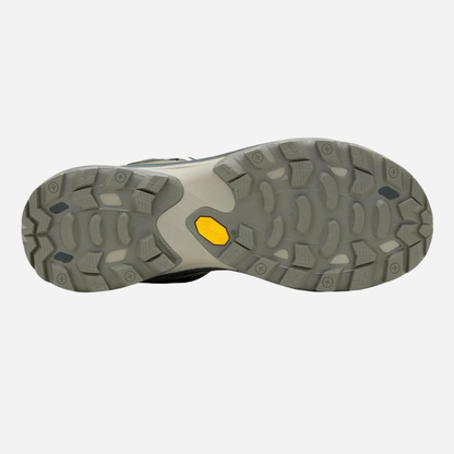 Close-up of a shoe sole with a textured pattern on a white background