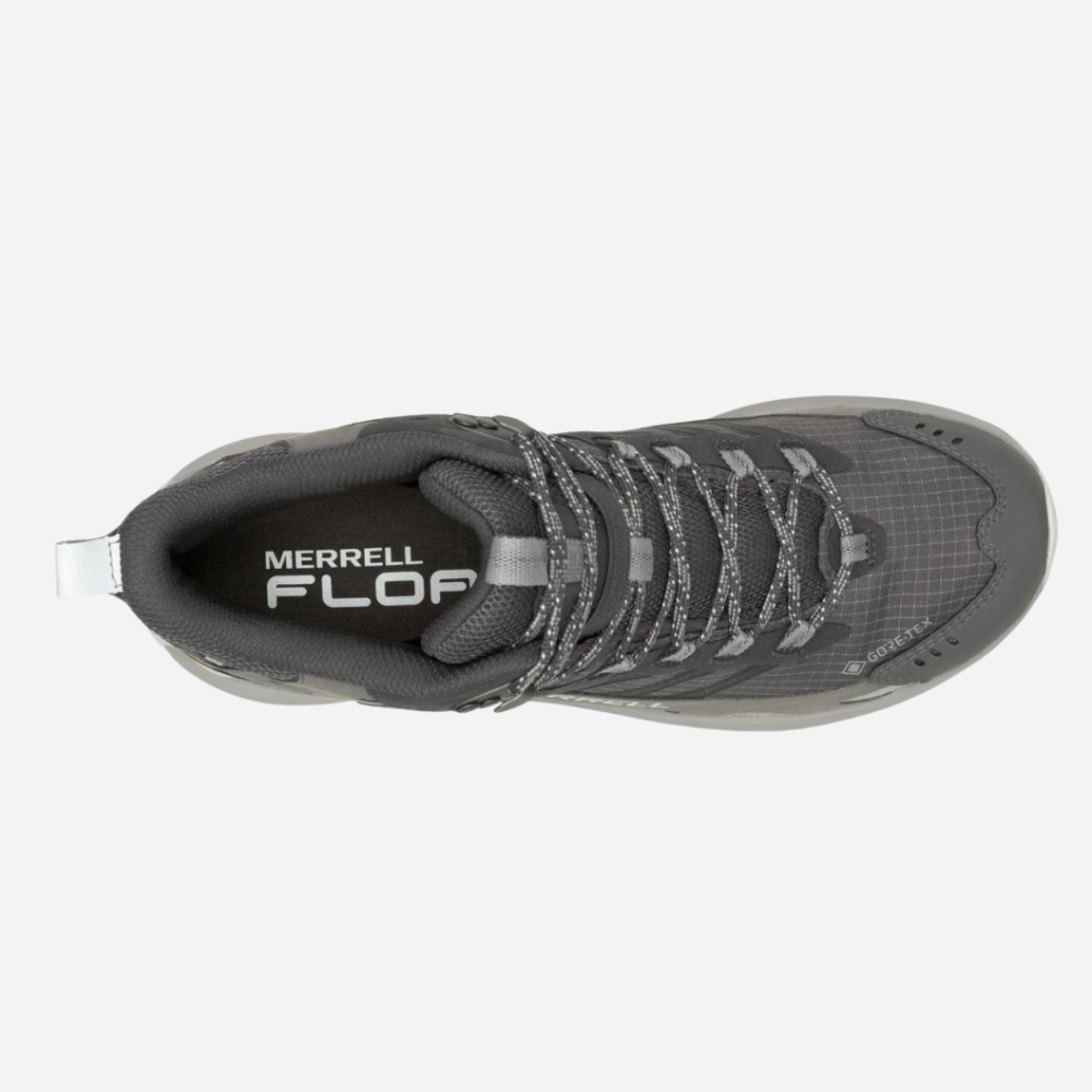 Gray Merrell shoe on a white background