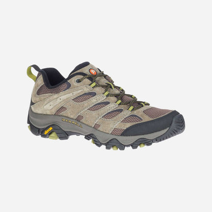 Hiking shoe with brand logo on a light gray background