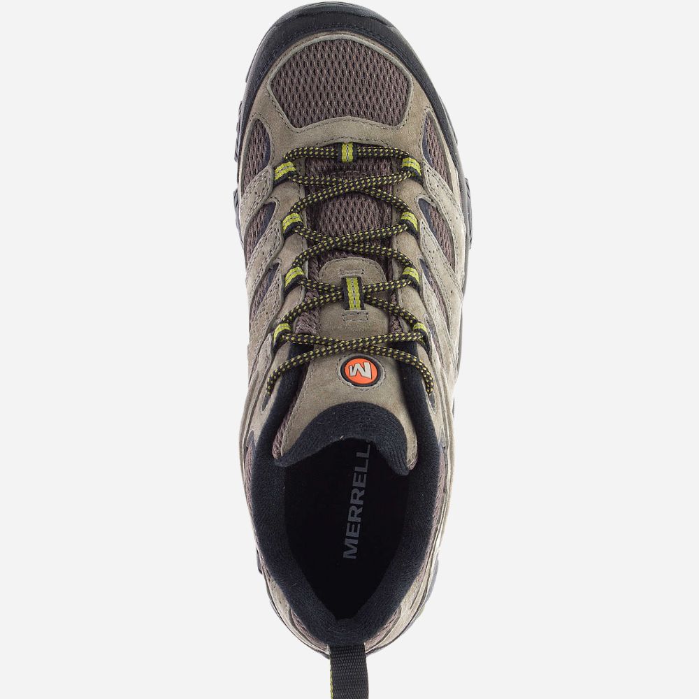 Hiking shoe with visible Merrell logo on a white background