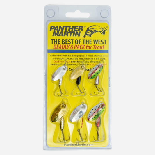 Panther Martin Best of the West Spinners Fishing Lure Kit - 6 Pack