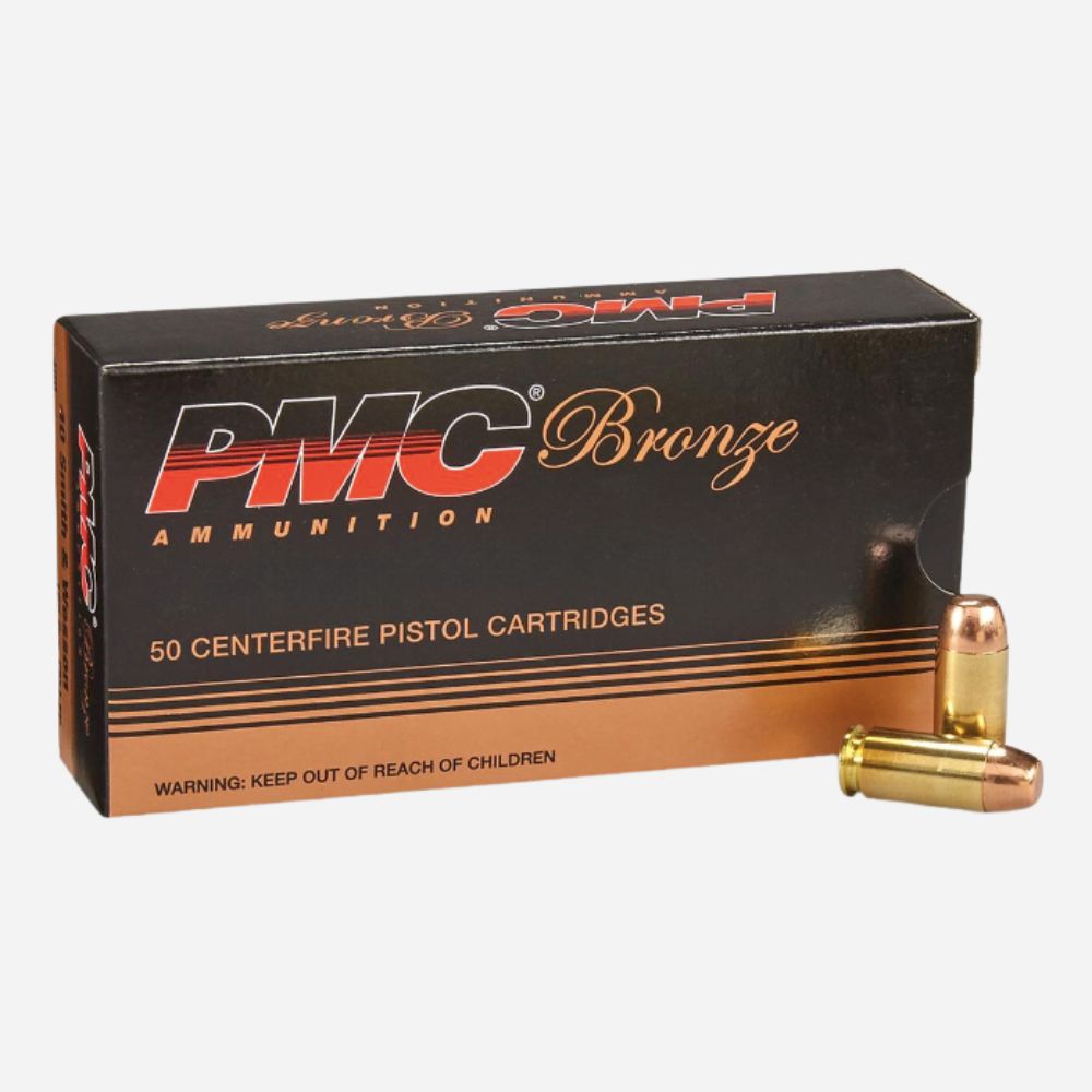 PMC Bronze .40 S&W 165 Grain FMJ Flat Point Ammunition - 50 Rounds
