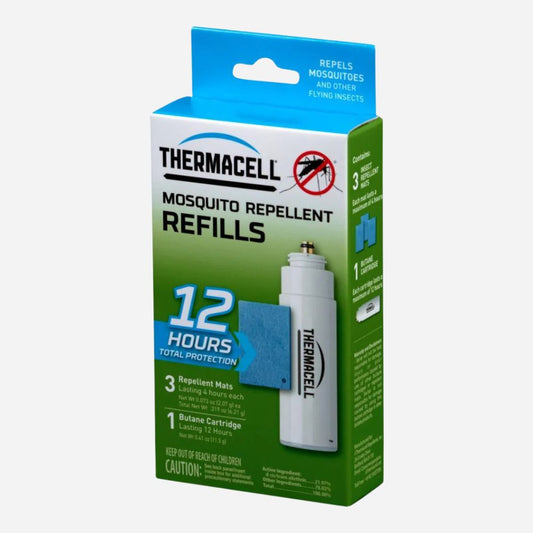 Thermacell mosquito repellent refills packaging on a white background