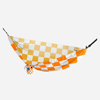 Yukon Outfitters Vista Hammock - Orange and White Checkerboard