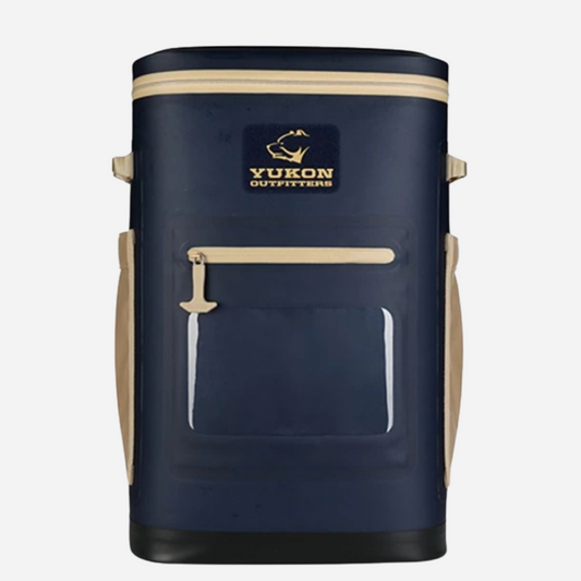 Yukon Outfitters Hatchie Backpack Cooler - Navy/Tan