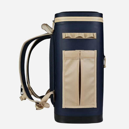 Yukon Outfitters Hatchie Backpack Cooler - Navy/Tan