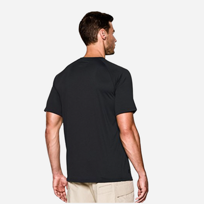 UA Men's Tac Tech Short Sleeve Crew Neck T-Shirt - Black