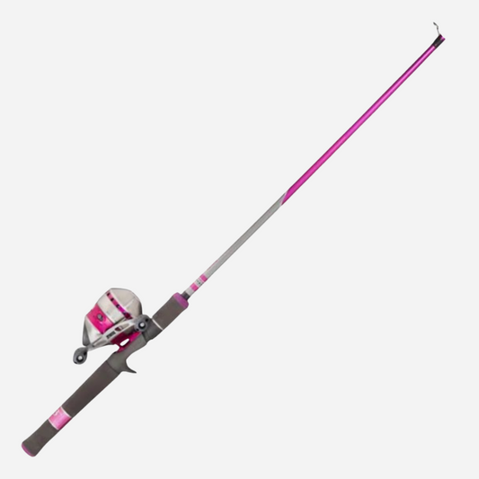 Zebco 33 Spincast Reel and Fishing Rod Combo - Pink