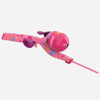 Zebco Youth Wonder Woman Floating Spincast Reel and Fishing Rod Combo