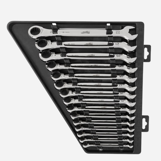 Milwaukee 15pc Ratcheting Combination Wrench Set - Metric