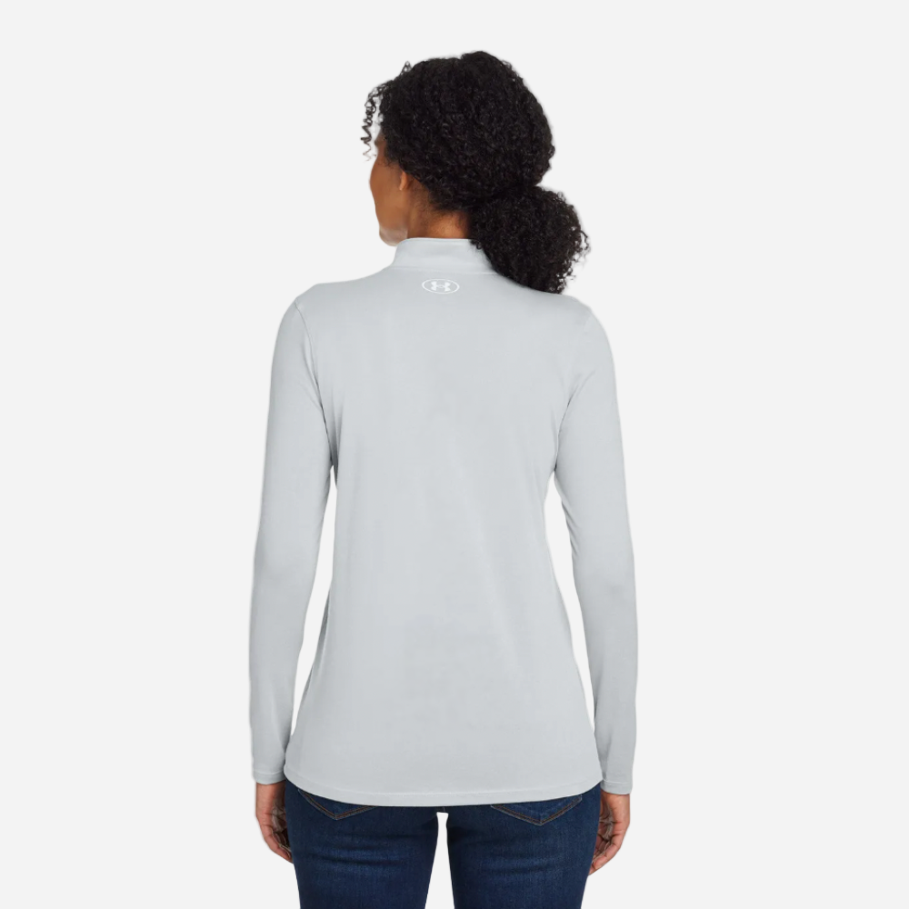 UA Woman's Team Tech Long Sleeve 1/2 Zip - Grey